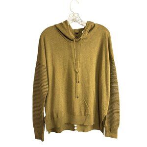 Olive Green Hooded Knit Sweater